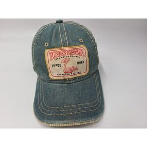 Mustang Cobra Ford Motor Company Denim Style Adjustable Hat Cap Dearborn MI Blue